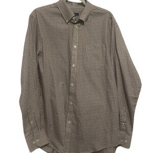 Van Hausen Medium Men's Plaid Long Sleeve Shirt